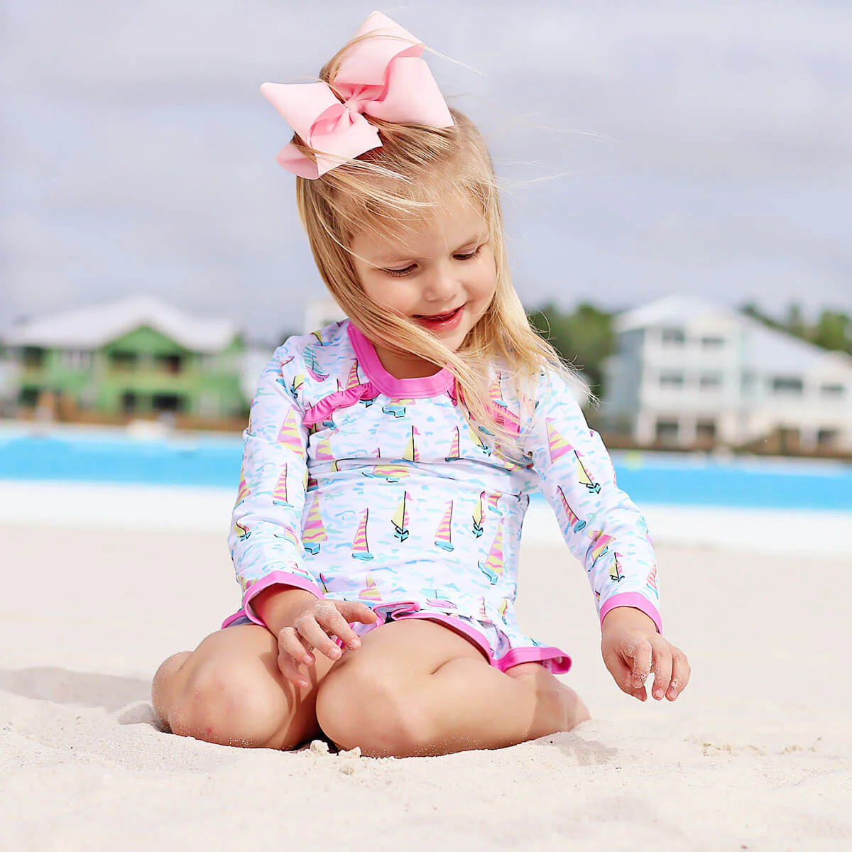 Kauai Sailboat Rash Guard Set - Image 3