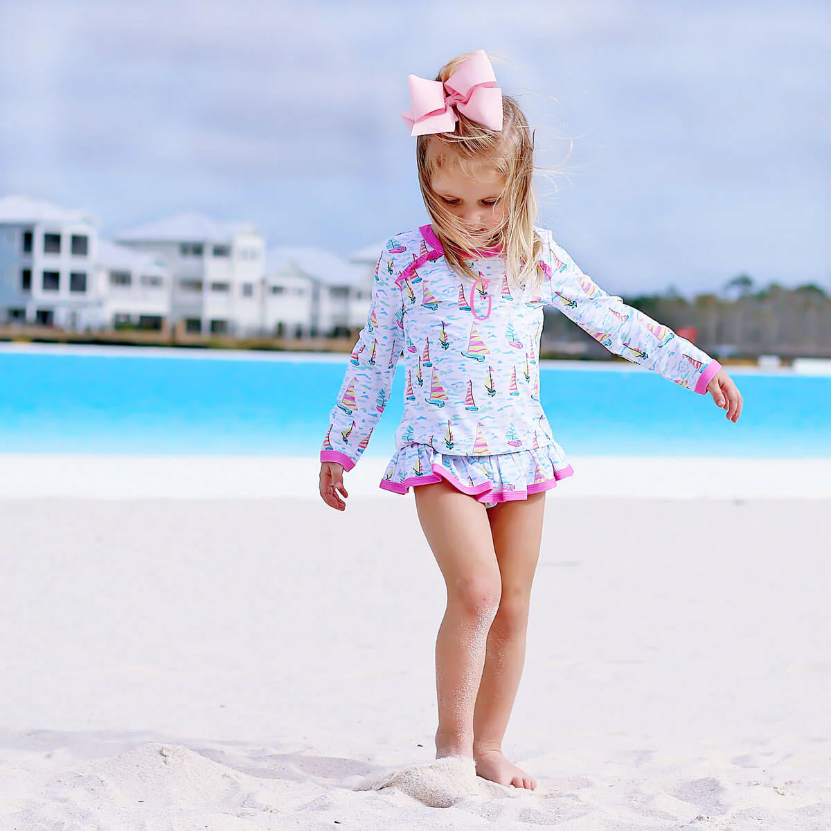 Kauai Sailboat Rash Guard Set - Image 5