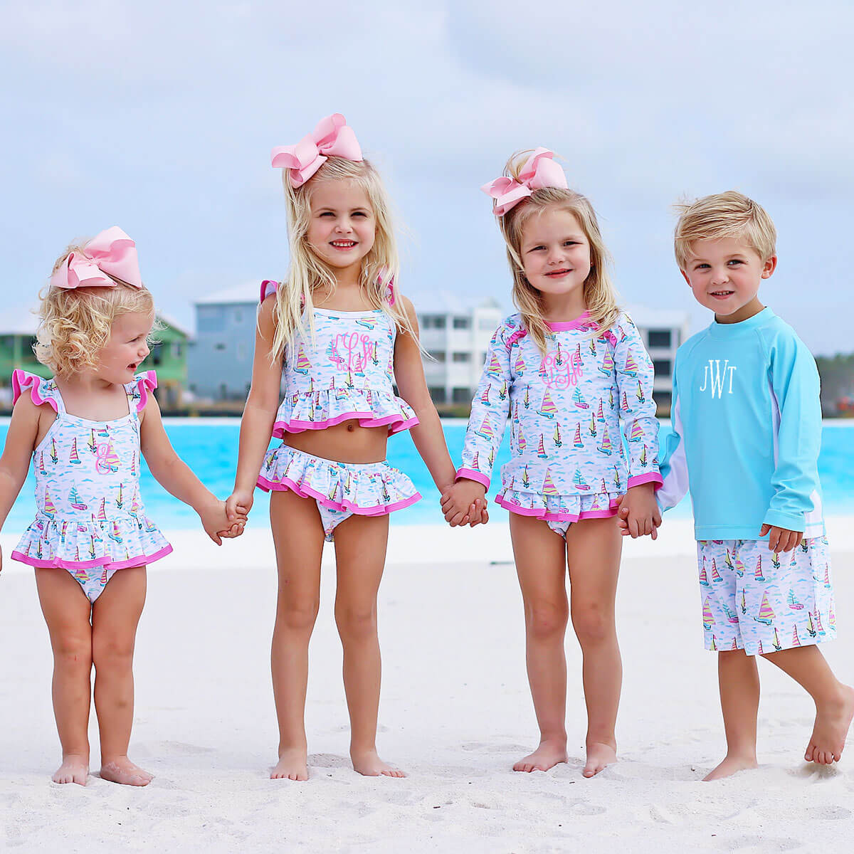 Kauai Sailboat Rash Guard Set - Image 7