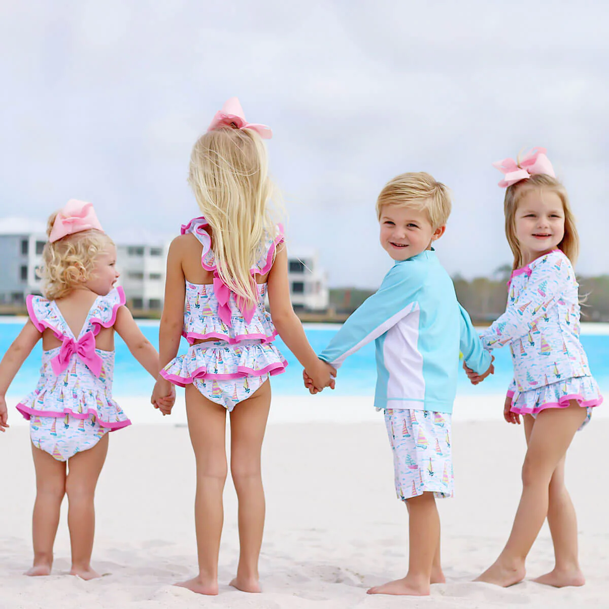 Kauai Sailboat Rash Guard Set - Image 8