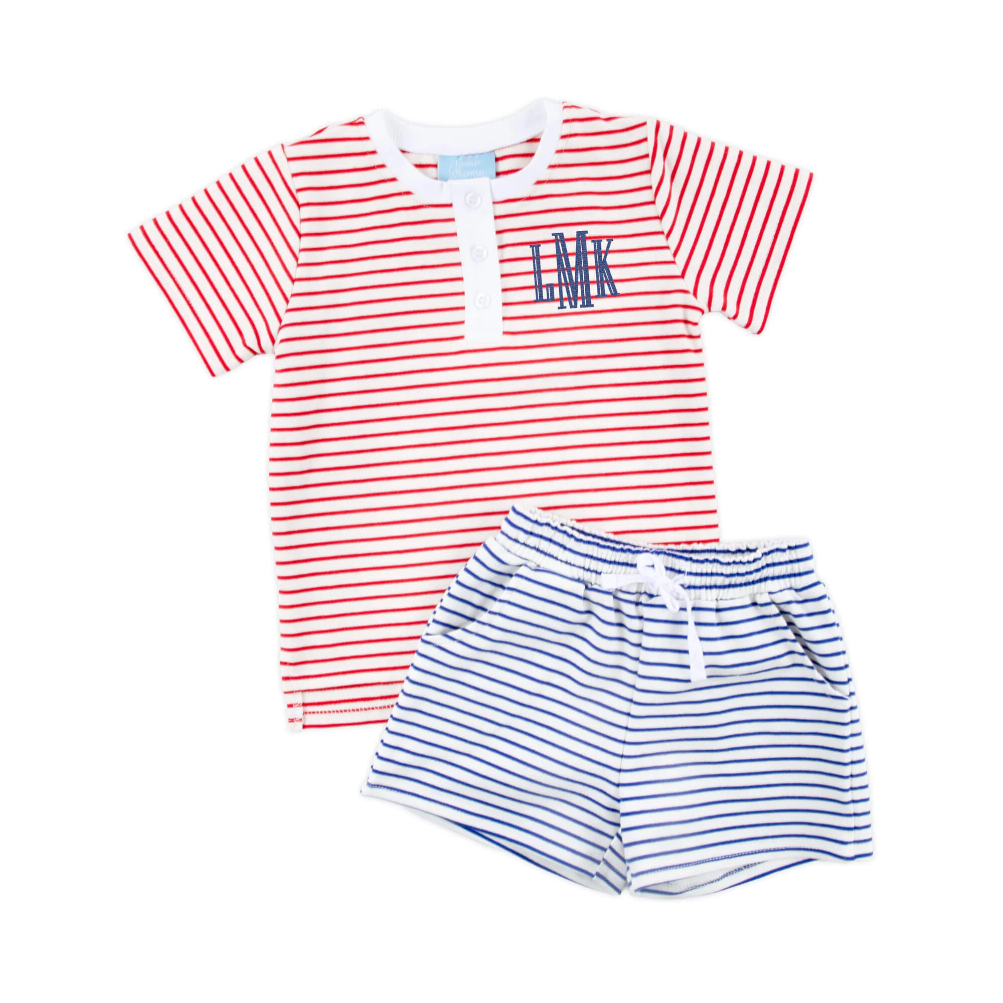Patriotic Colorblock Short Set - Image 2