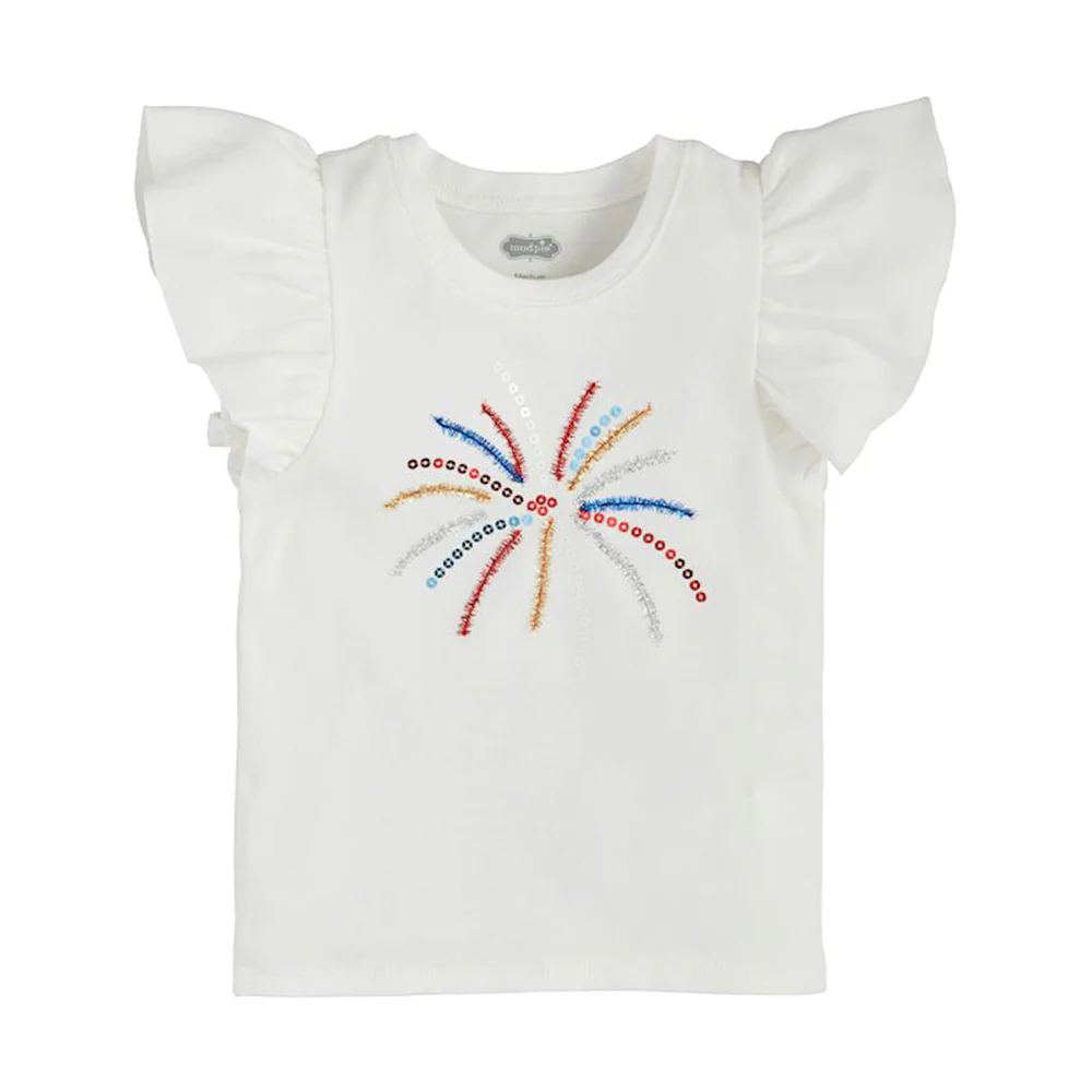 Patriotic Flutter Sleeve Knit Shirt - Image 3