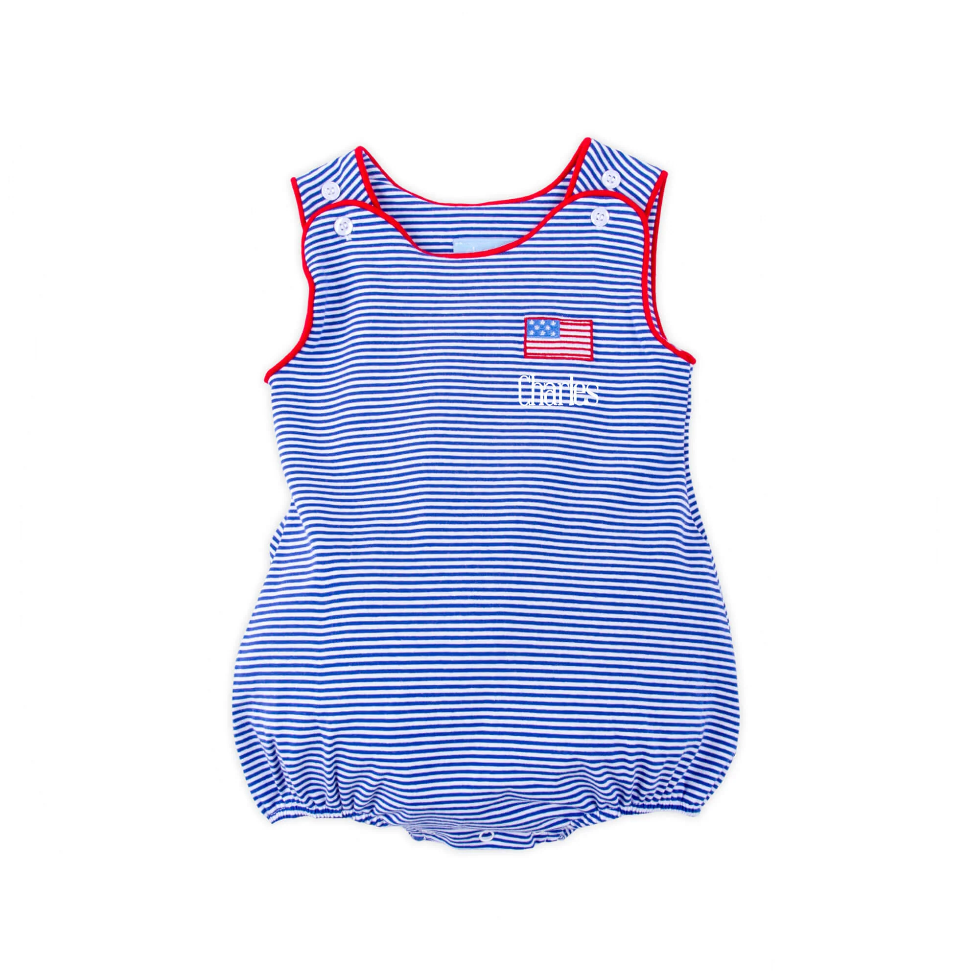 Patriotic Spirit Blue Stripe Sun Bubble - Image 2