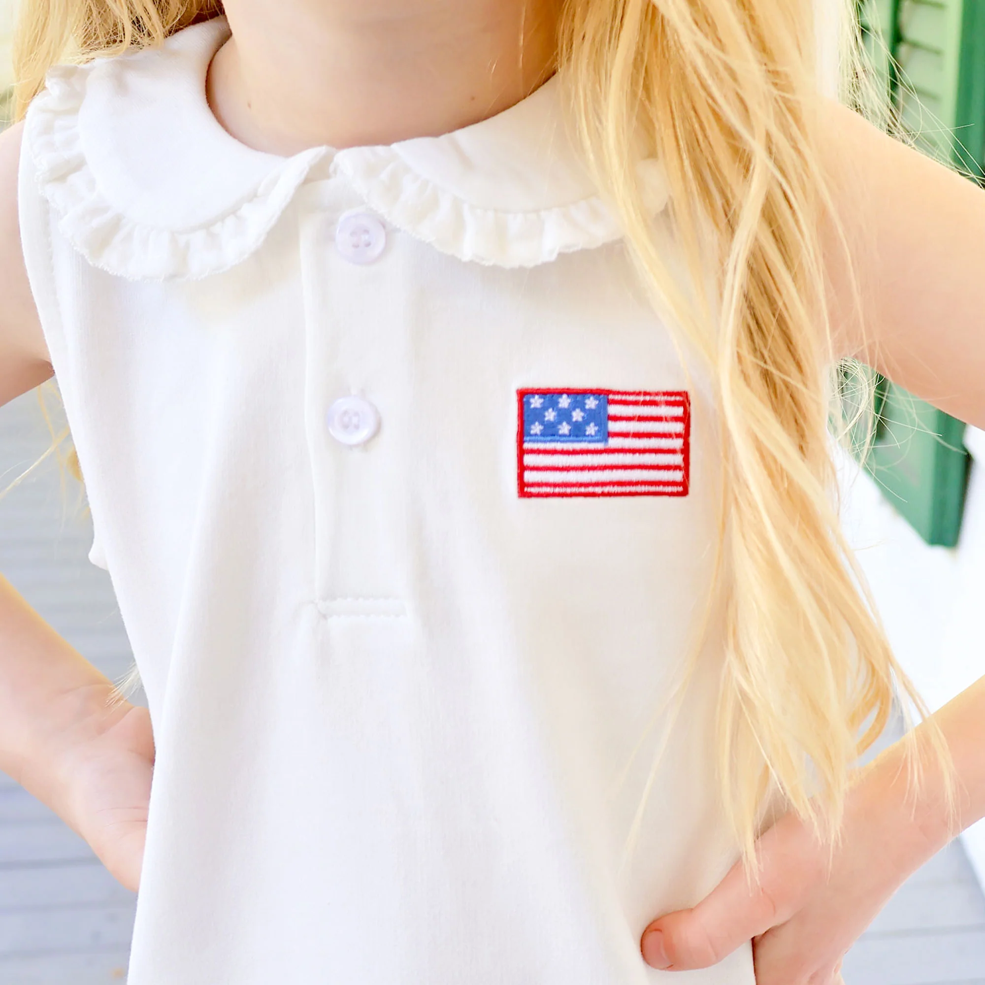 Patriotic Spirit White Terry Ruth Dress - Image 3