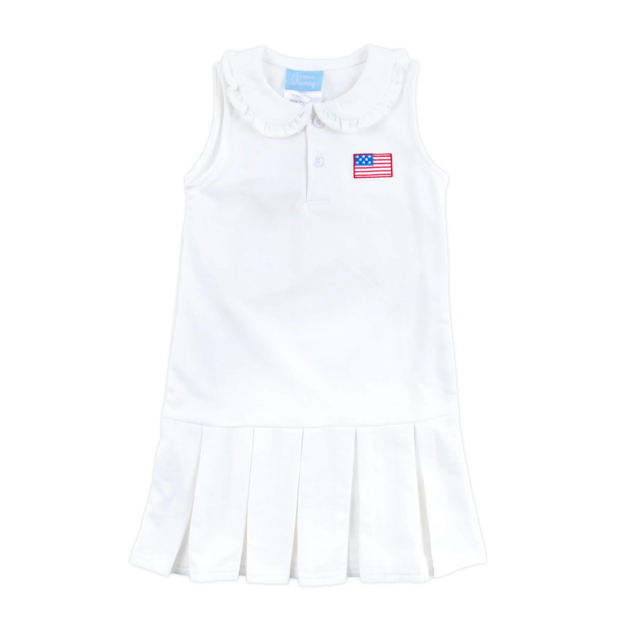 Patriotic Spirit White Terry Ruth Dress - Image 4