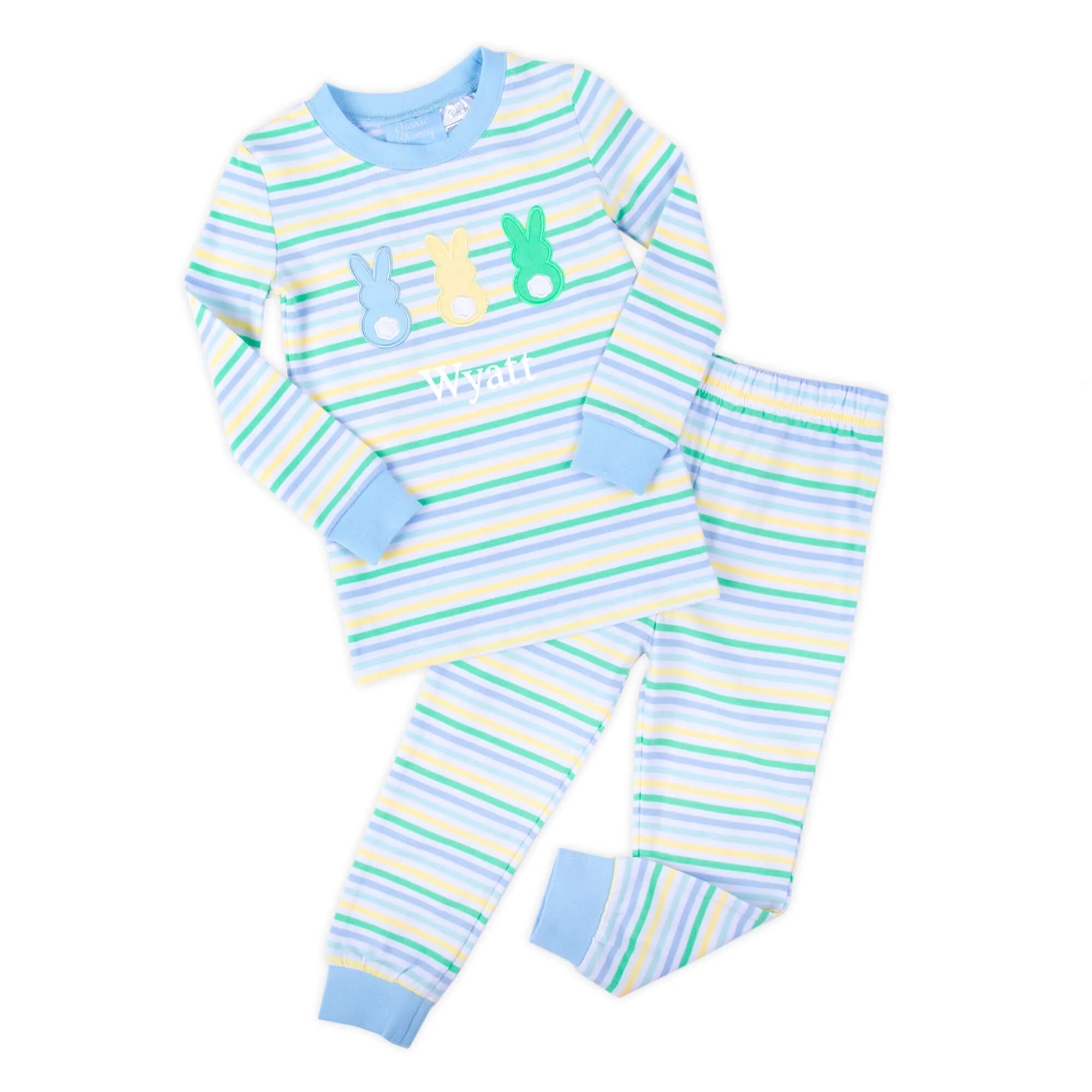 Peeps Pastel Blue Stripe Pajamas - Image 2