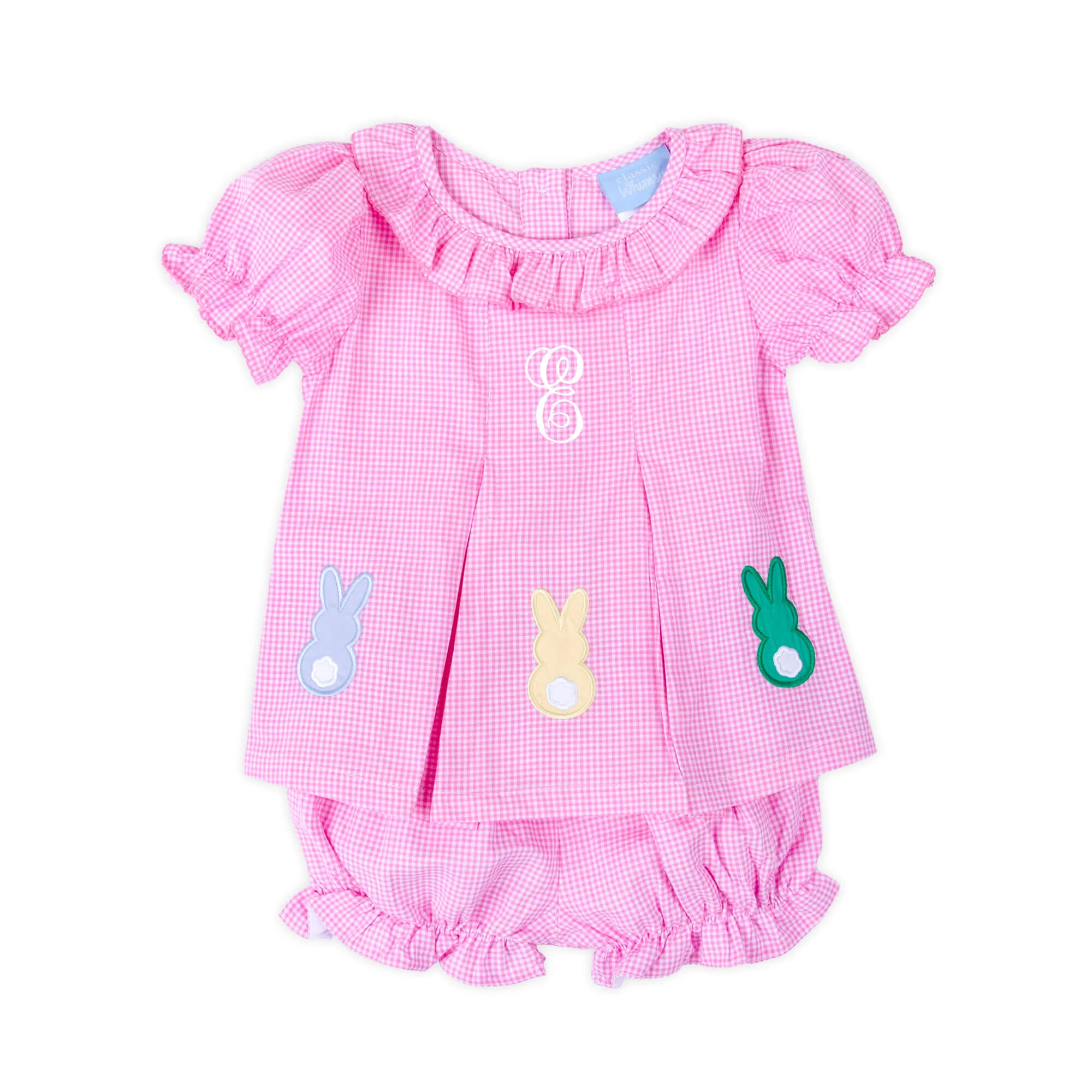 Peeps Pink Gingham Chloe Bloomer Set - Image 2
