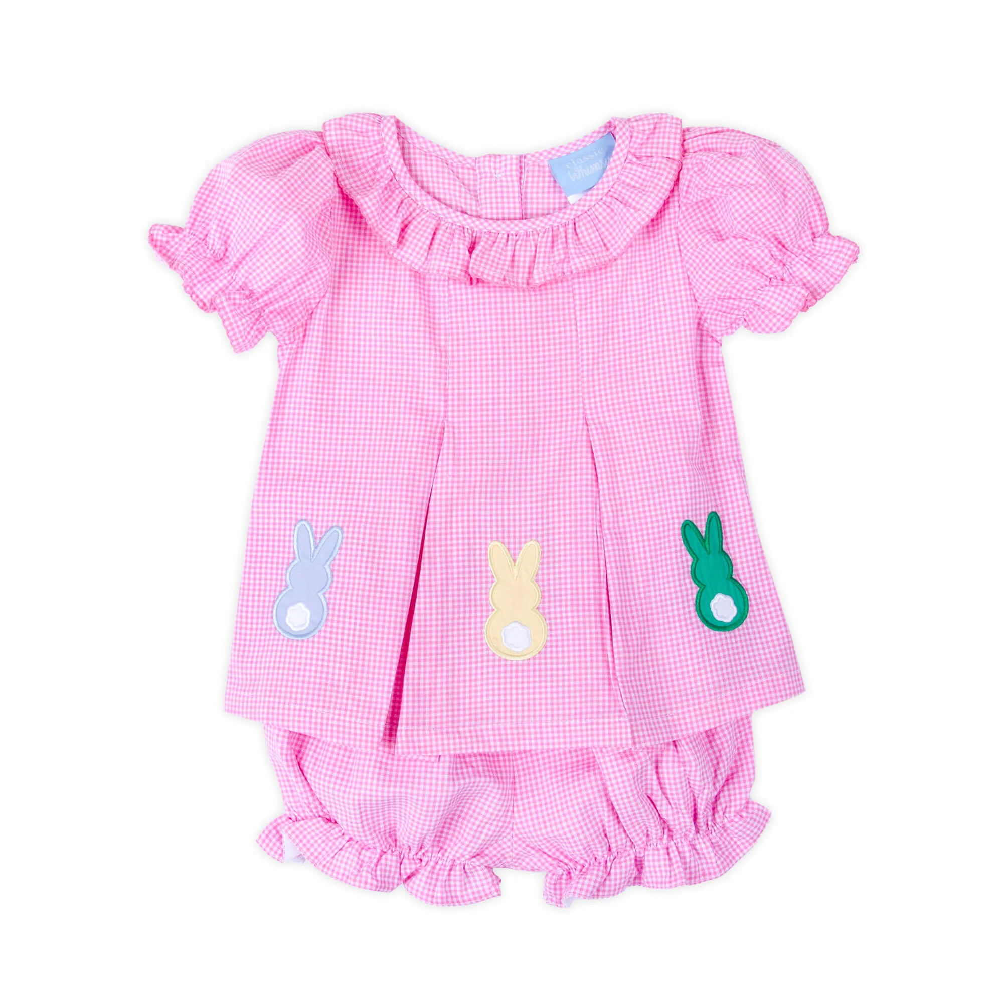 Peeps Pink Gingham Chloe Bloomer Set - Image 4