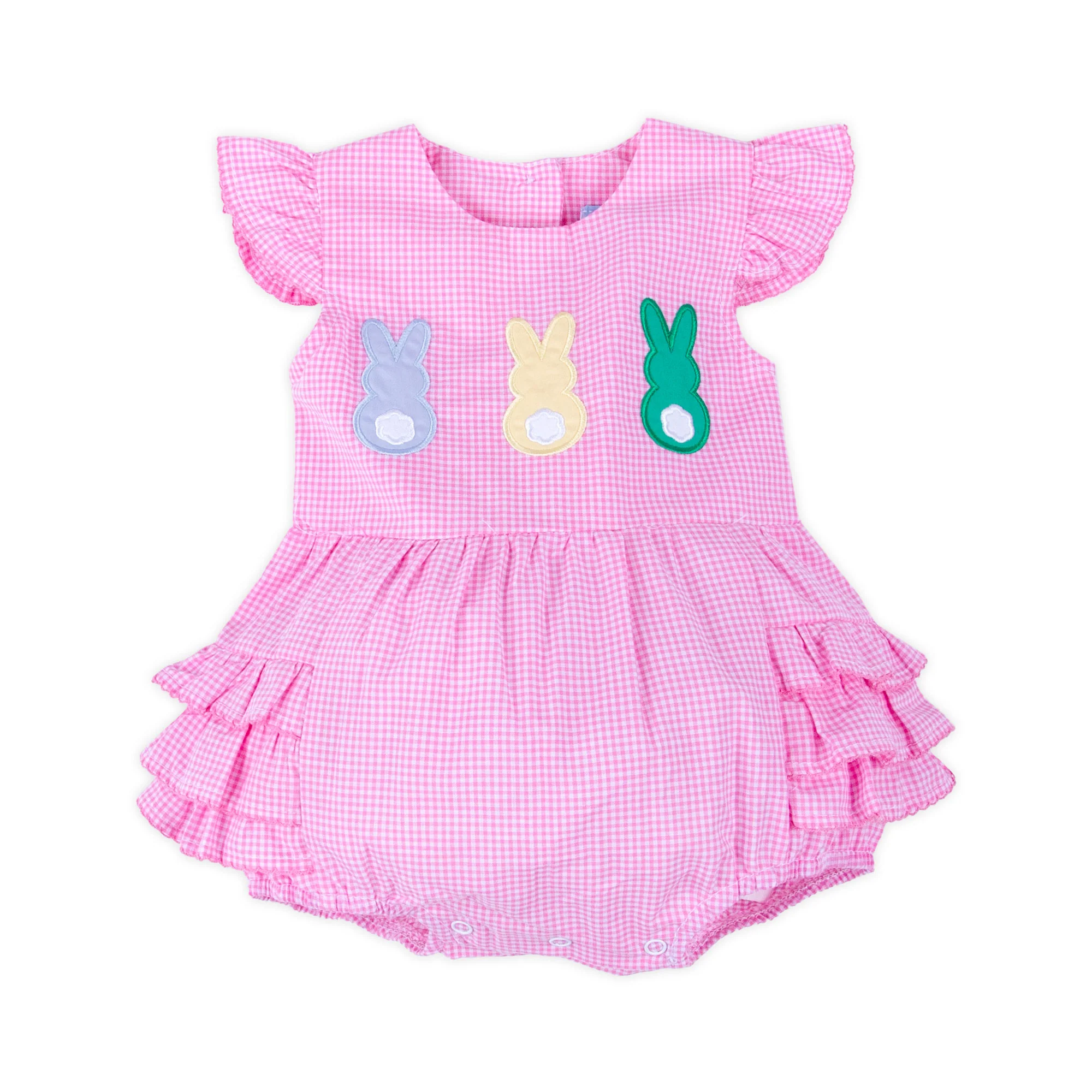 Peeps Pink Gingham Ruffle Bubble - Image 3