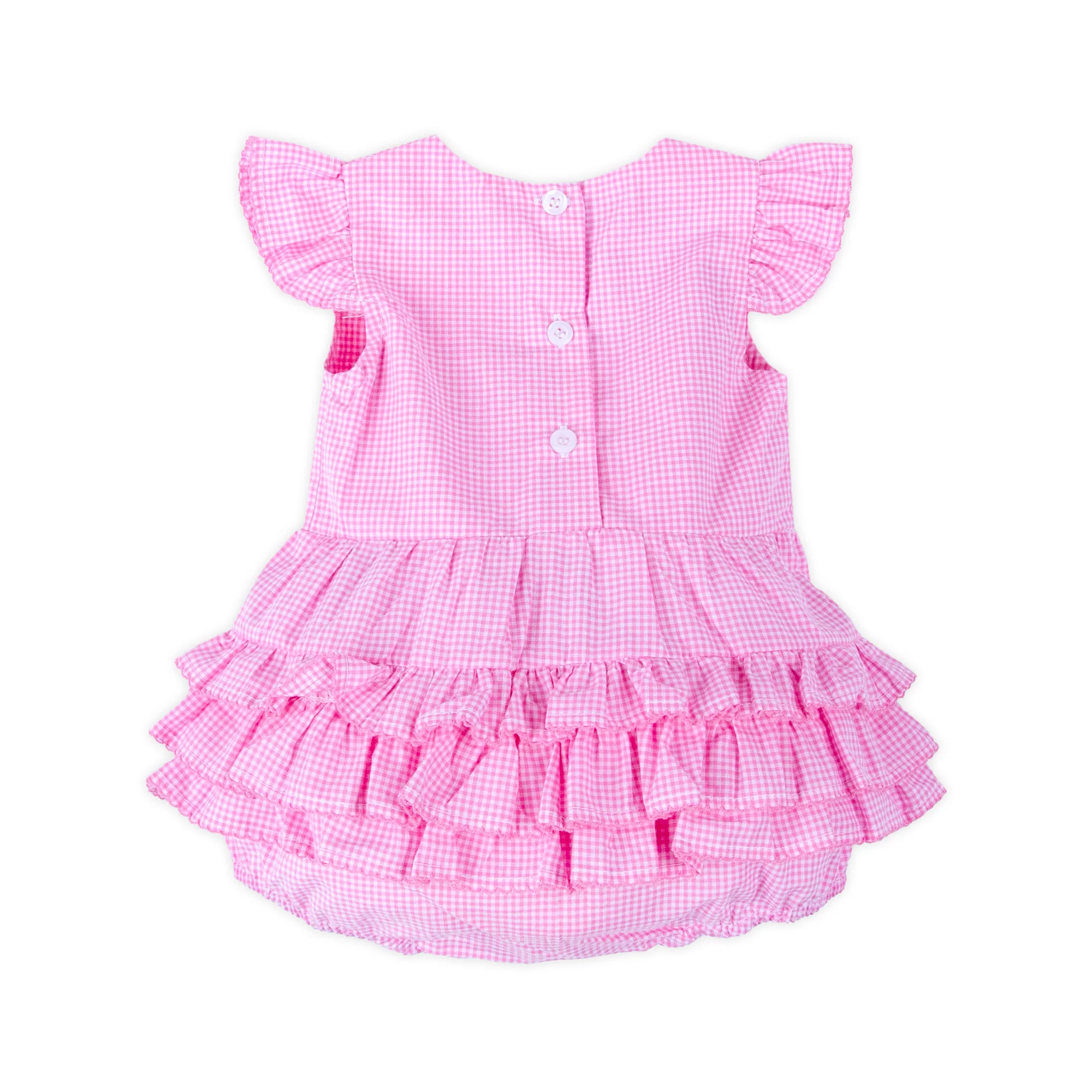 Peeps Pink Gingham Ruffle Bubble - Image 5