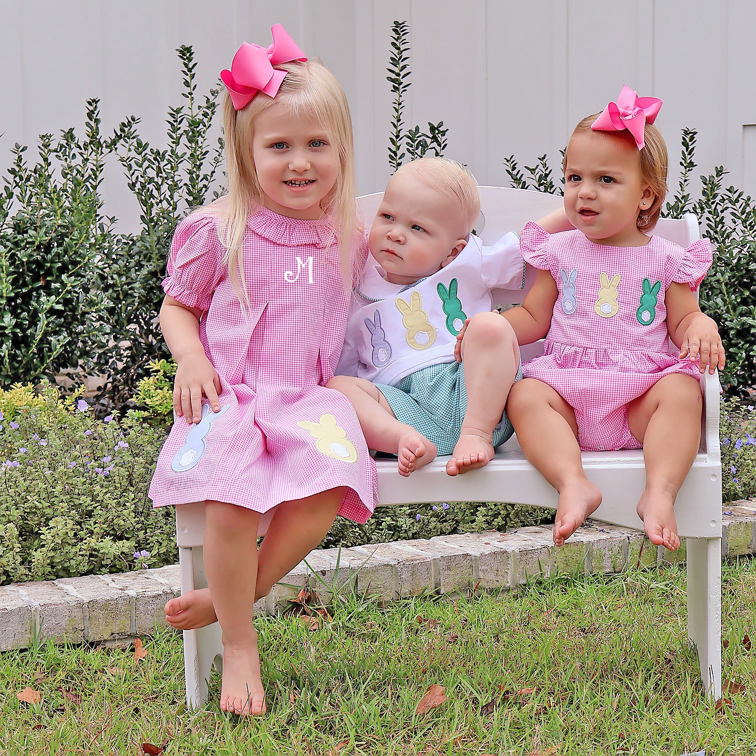 Peeps Pink Gingham Ruffle Bubble - Image 6