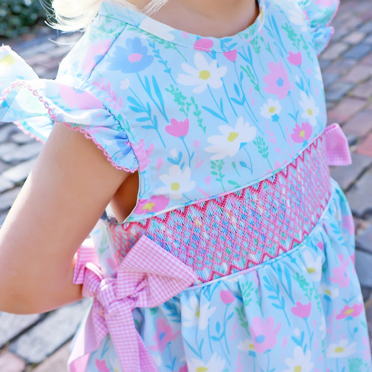 Petunia Floral Smocked Beverly Dress - Image 2