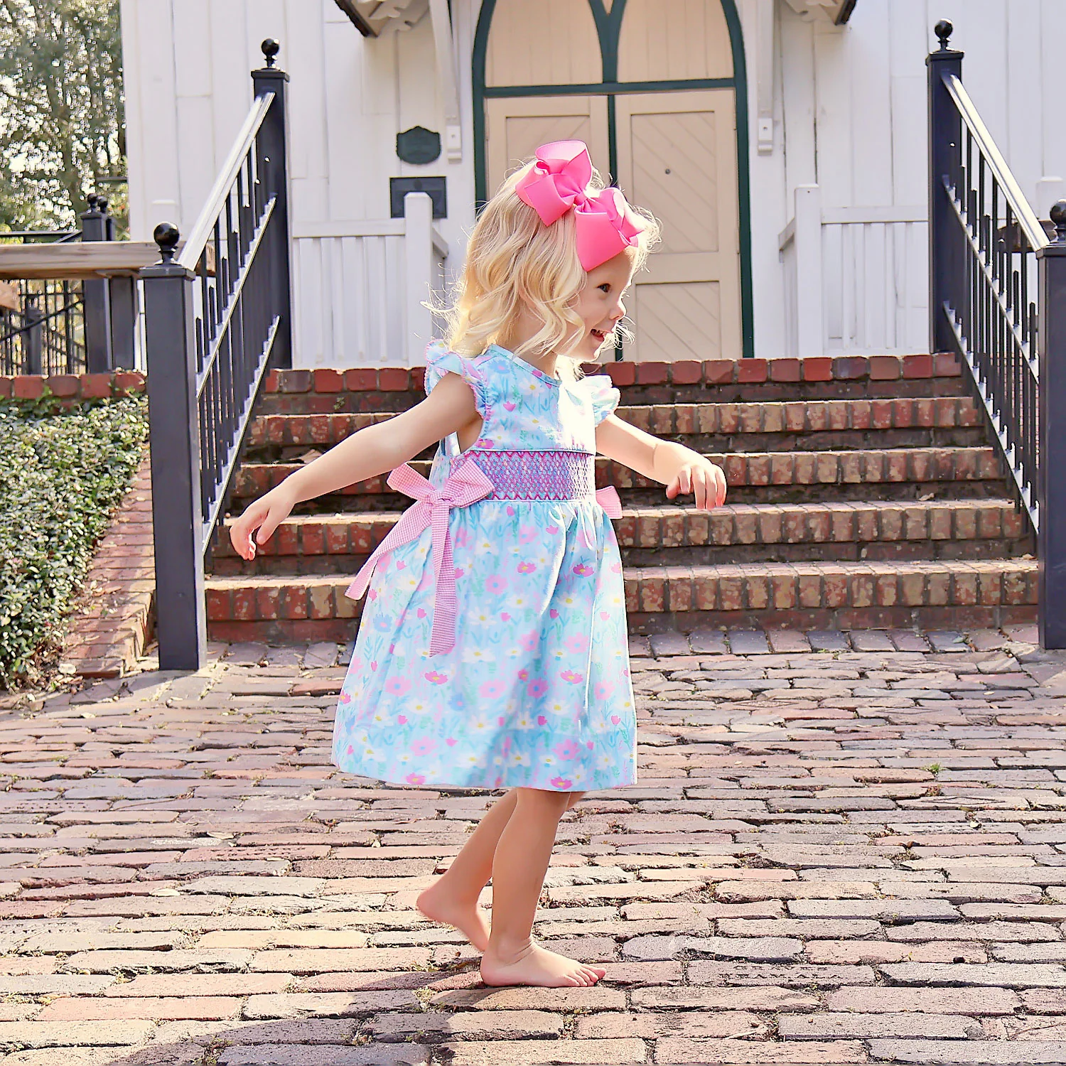 Petunia Floral Smocked Beverly Dress - Image 4