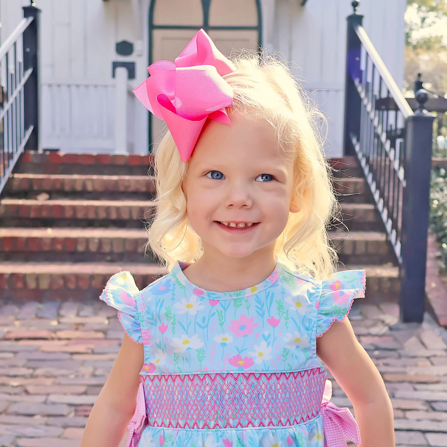 Petunia Floral Smocked Beverly Bubble - Image 2