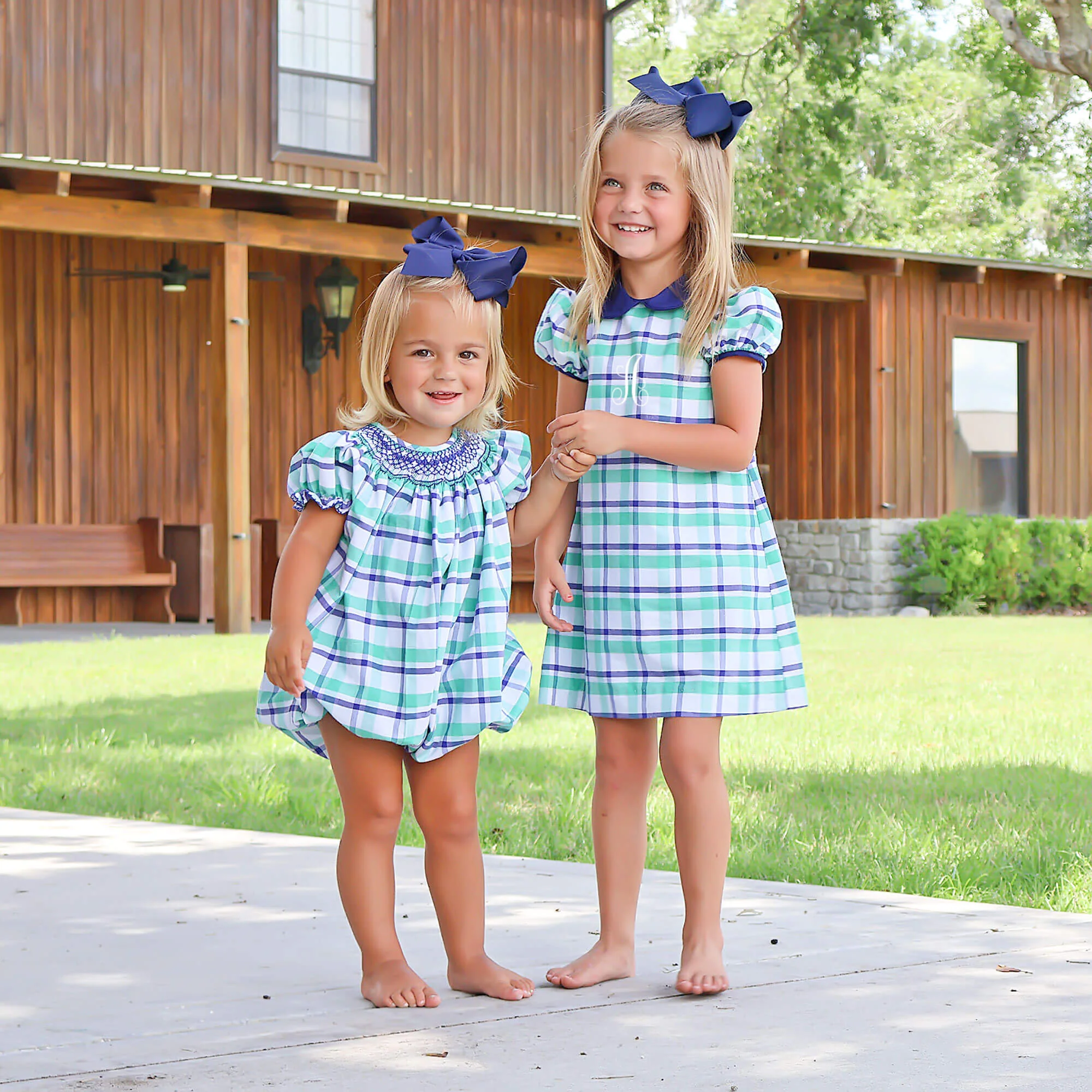 Denver Green Plaid Sally Dress - Image 4