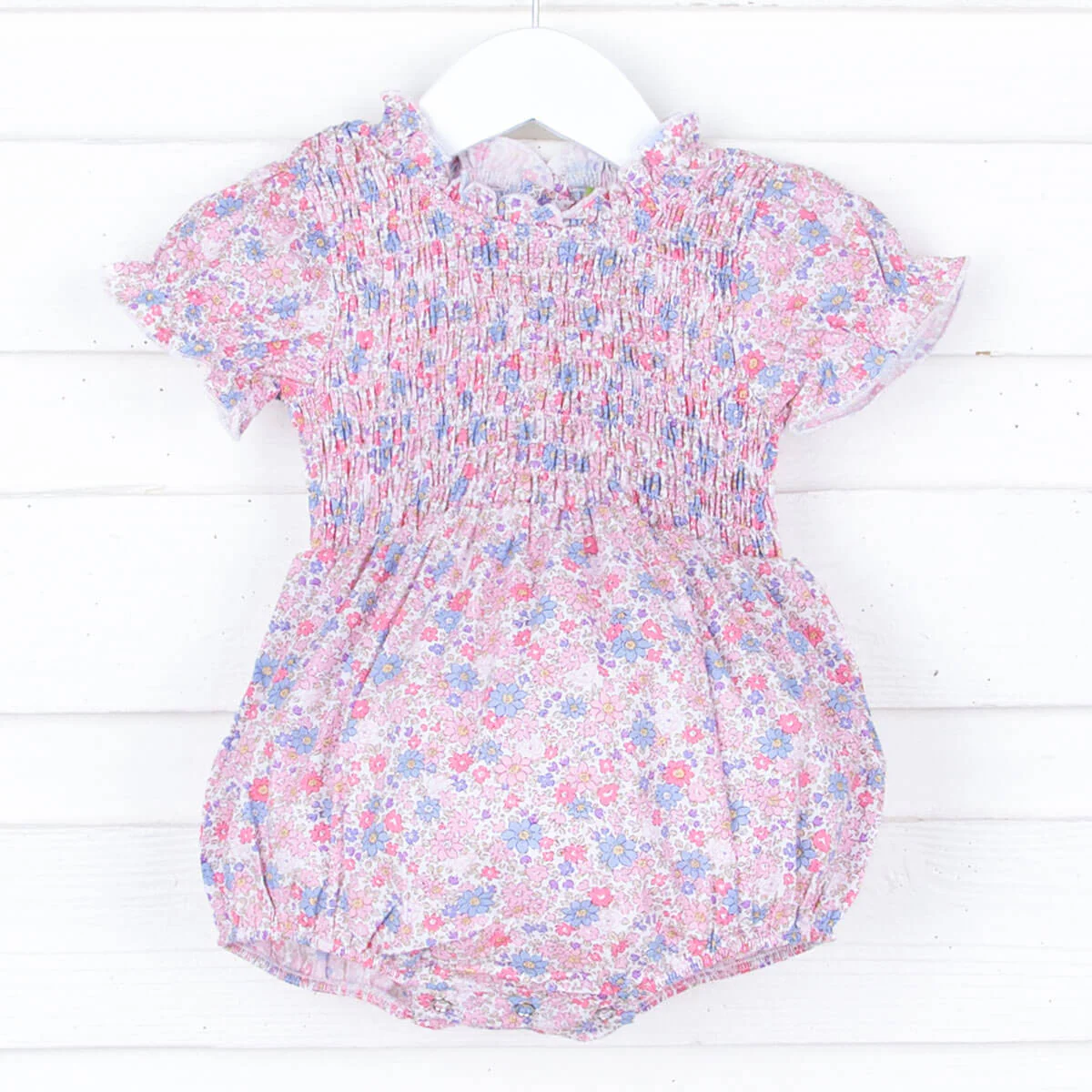 Flowers in Paris Smocked Ariella Bubble - Image 3