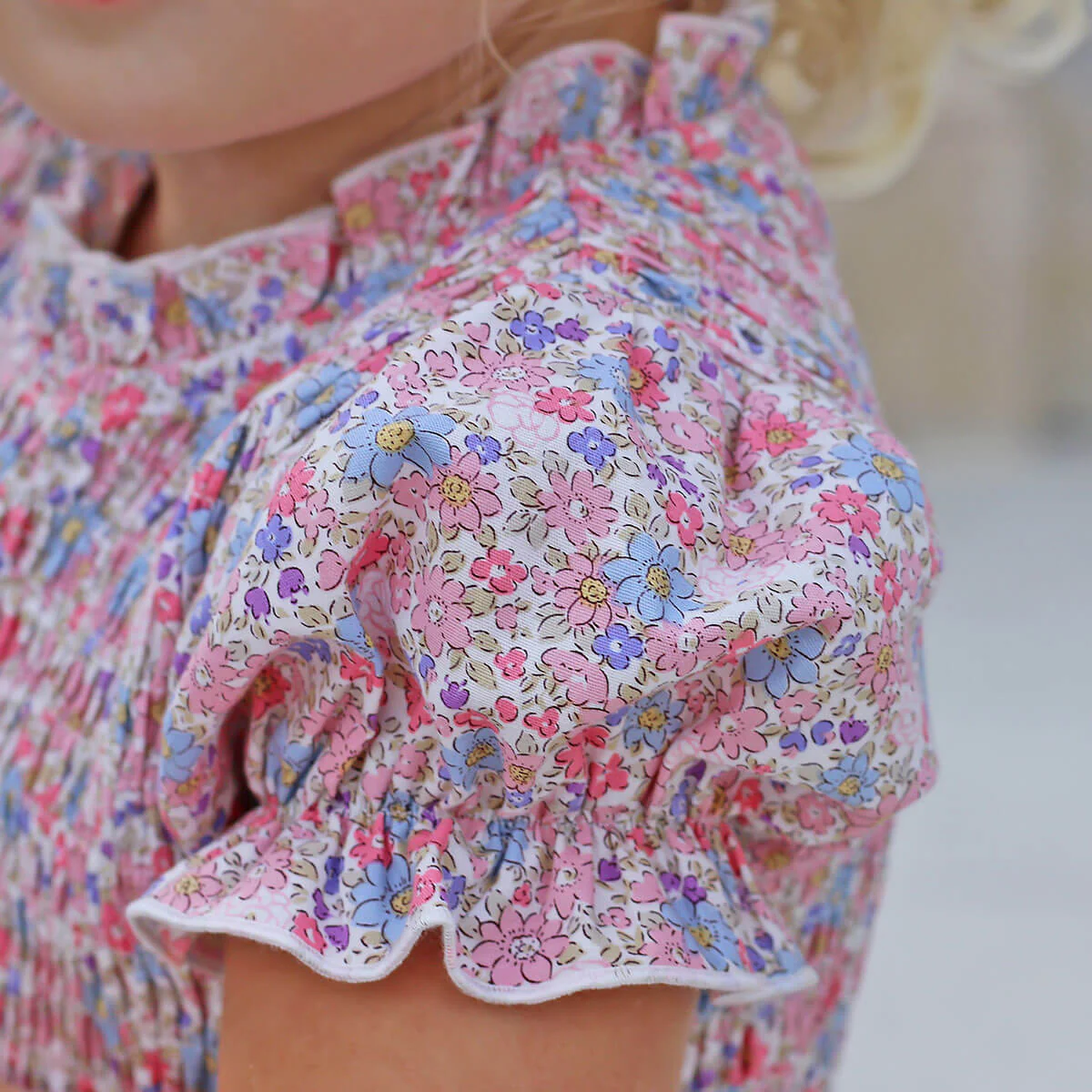 Flowers in Paris Smocked Ariella Dress - Image 3