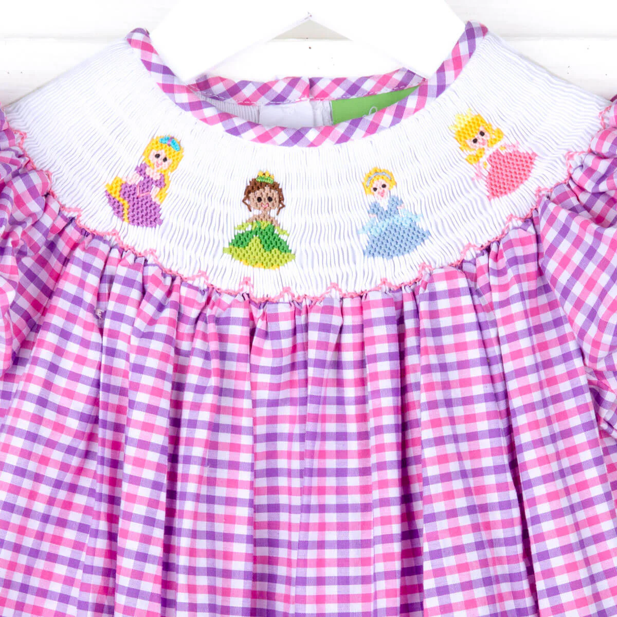 Princess Friends Smocked Pink & Purple Dress - Image 2