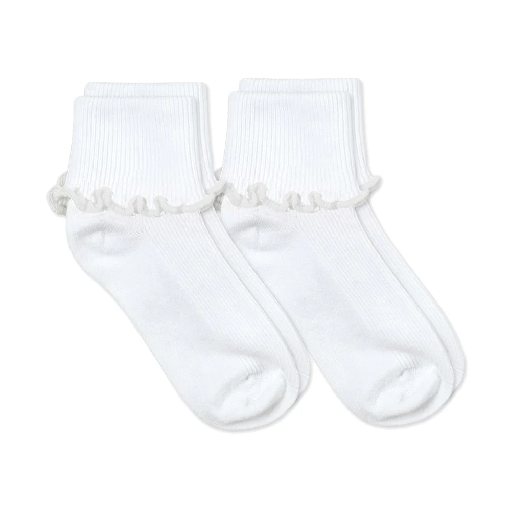 Ripple Edge Smooth Toe Turn Cuff Socks (2 pack) - Image 3
