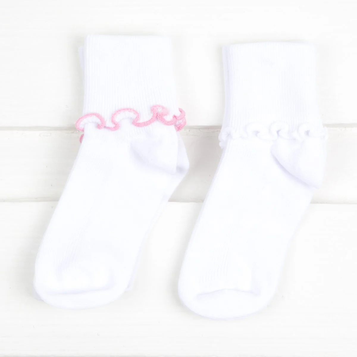 Ripple Edge Smooth Toe Turn Cuff Socks (2 pack) - Image 4