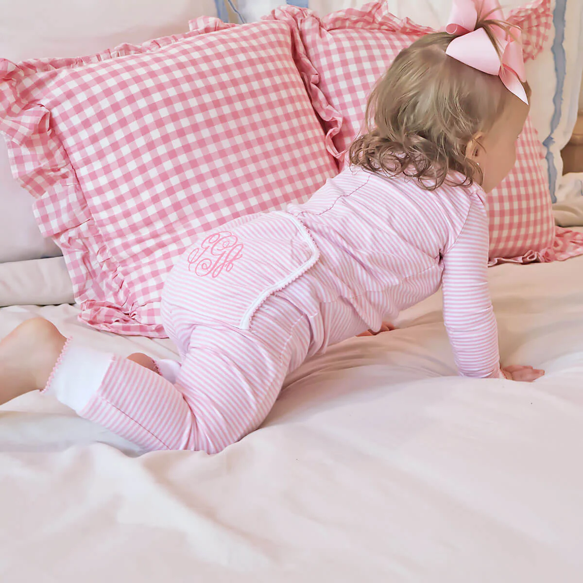 Pink Stripe Zip Sleeper - Image 2