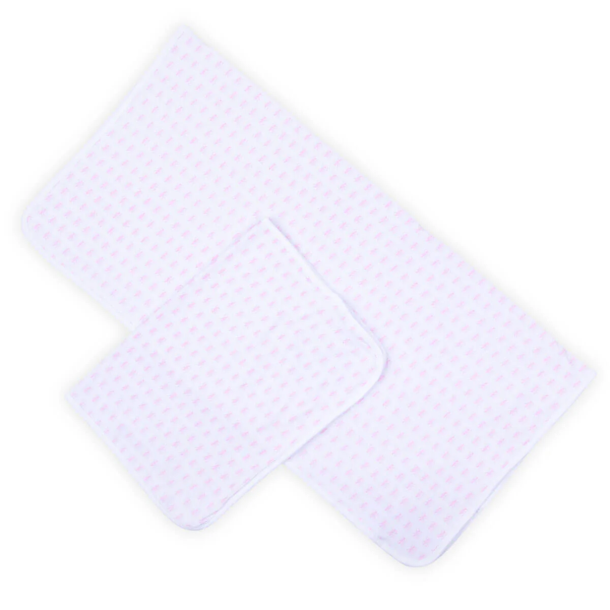 Pink Bow Blanket & Burp Cloth Set - Image 2