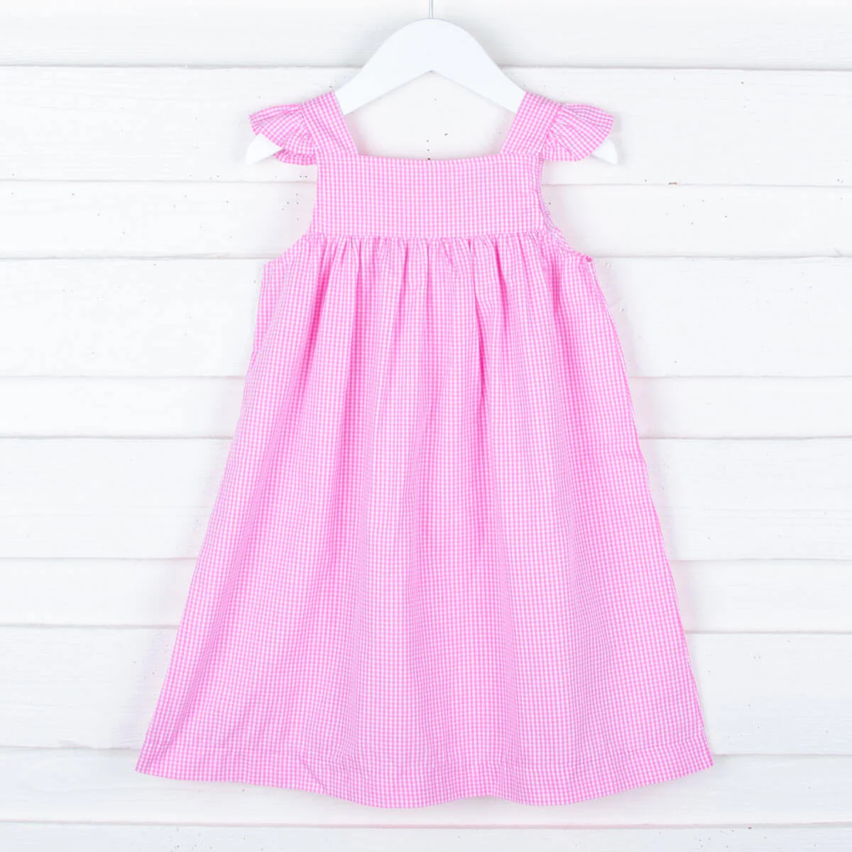 Bubblegum Pink Gingham Amy Dress - Image 2
