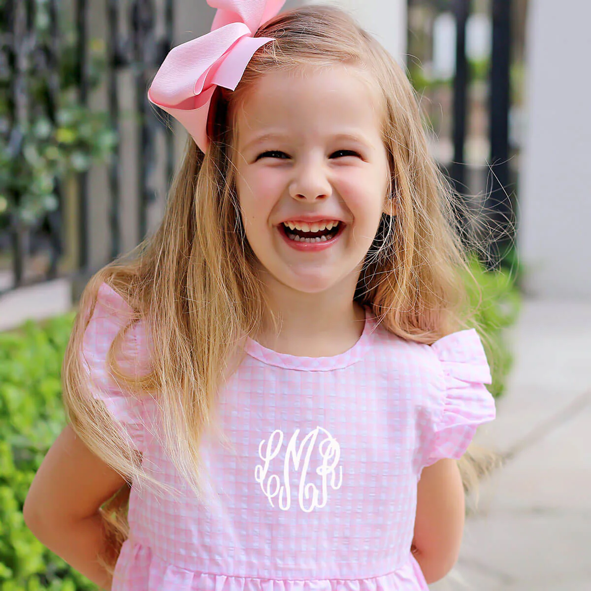 Light Pink Plaid Anna Dress - Image 2