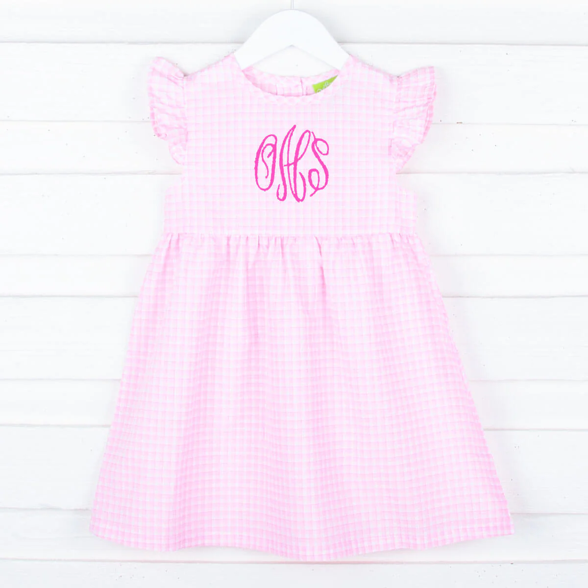 Light Pink Plaid Anna Dress - Image 3