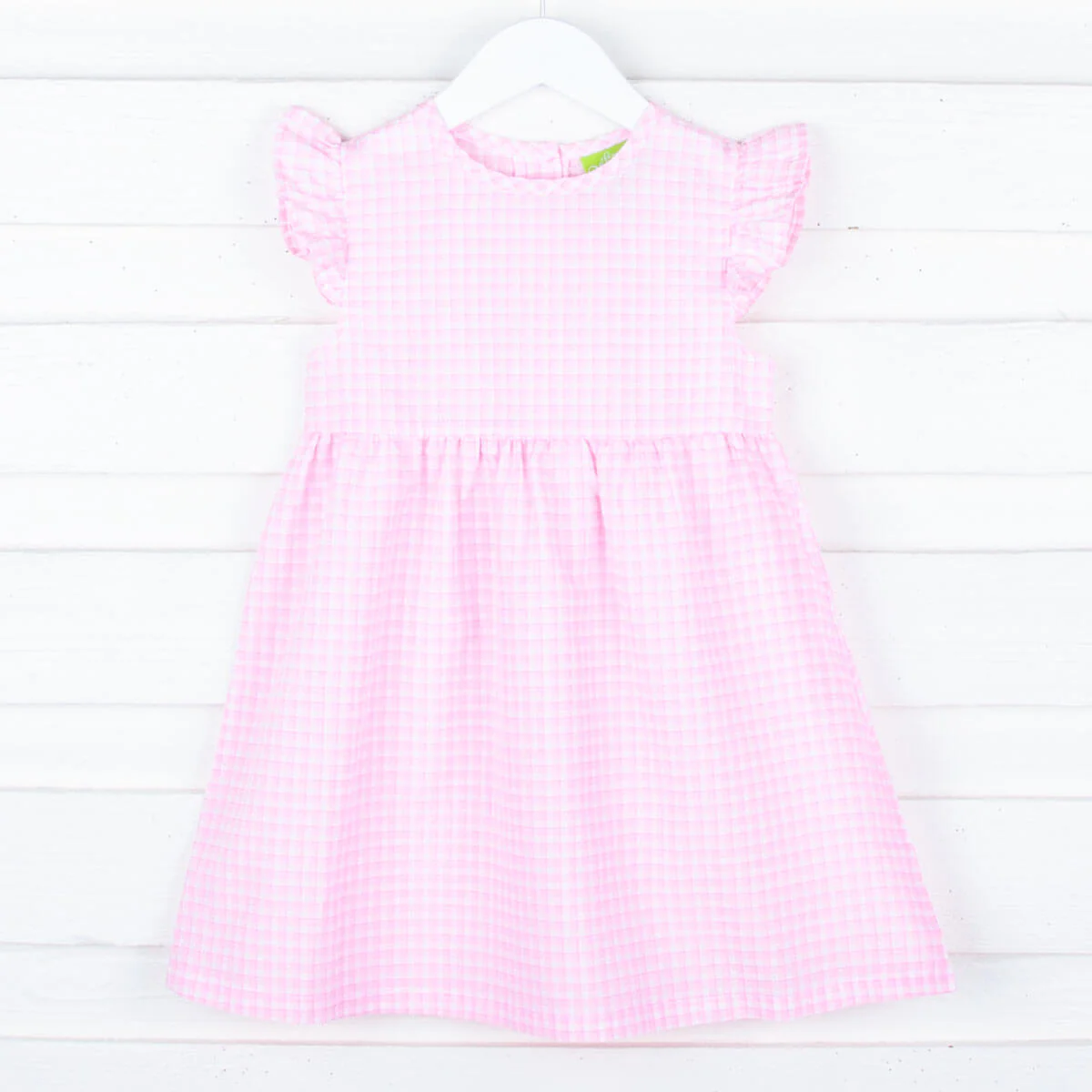 Light Pink Plaid Anna Dress - Image 4