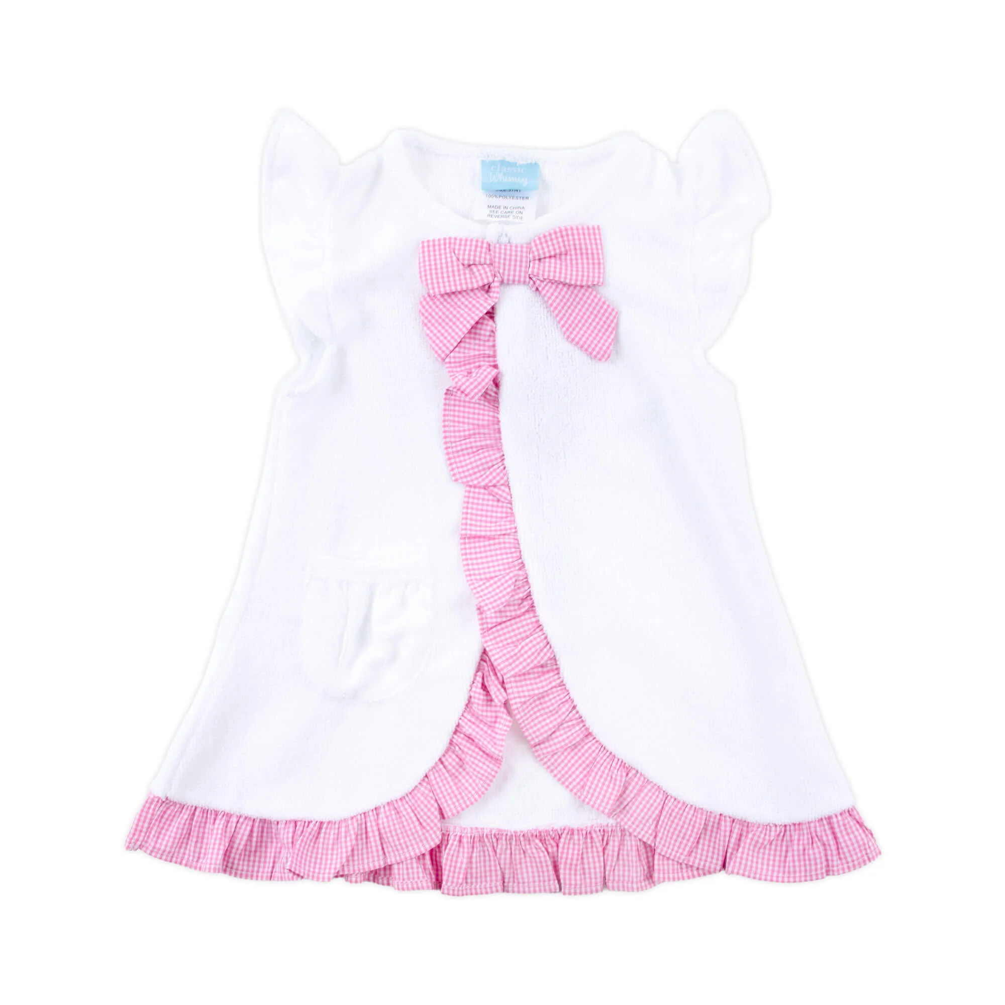 Pink Check Swim Cover Up - Image 4
