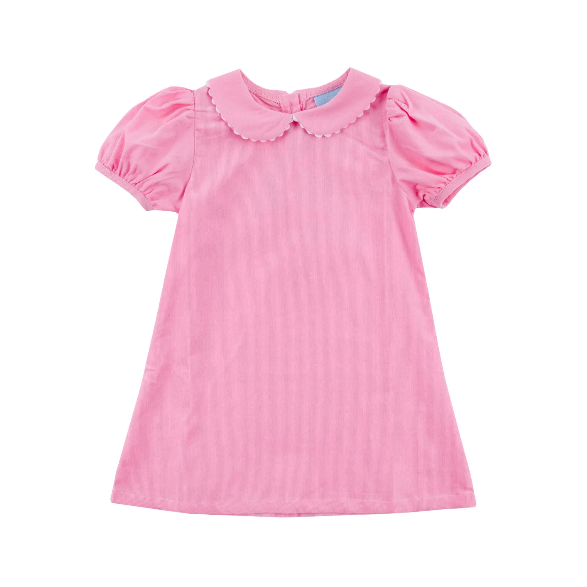 Pink Corduroy Collared Sally Dress - Image 6