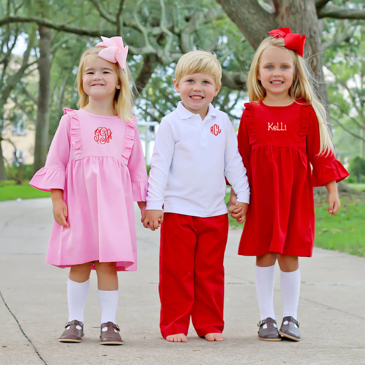 Pink Corduroy Olivia Dress - Image 3