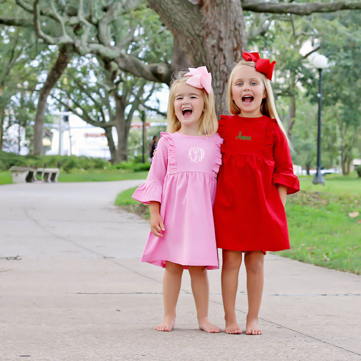 Pink Corduroy Olivia Dress - Image 4
