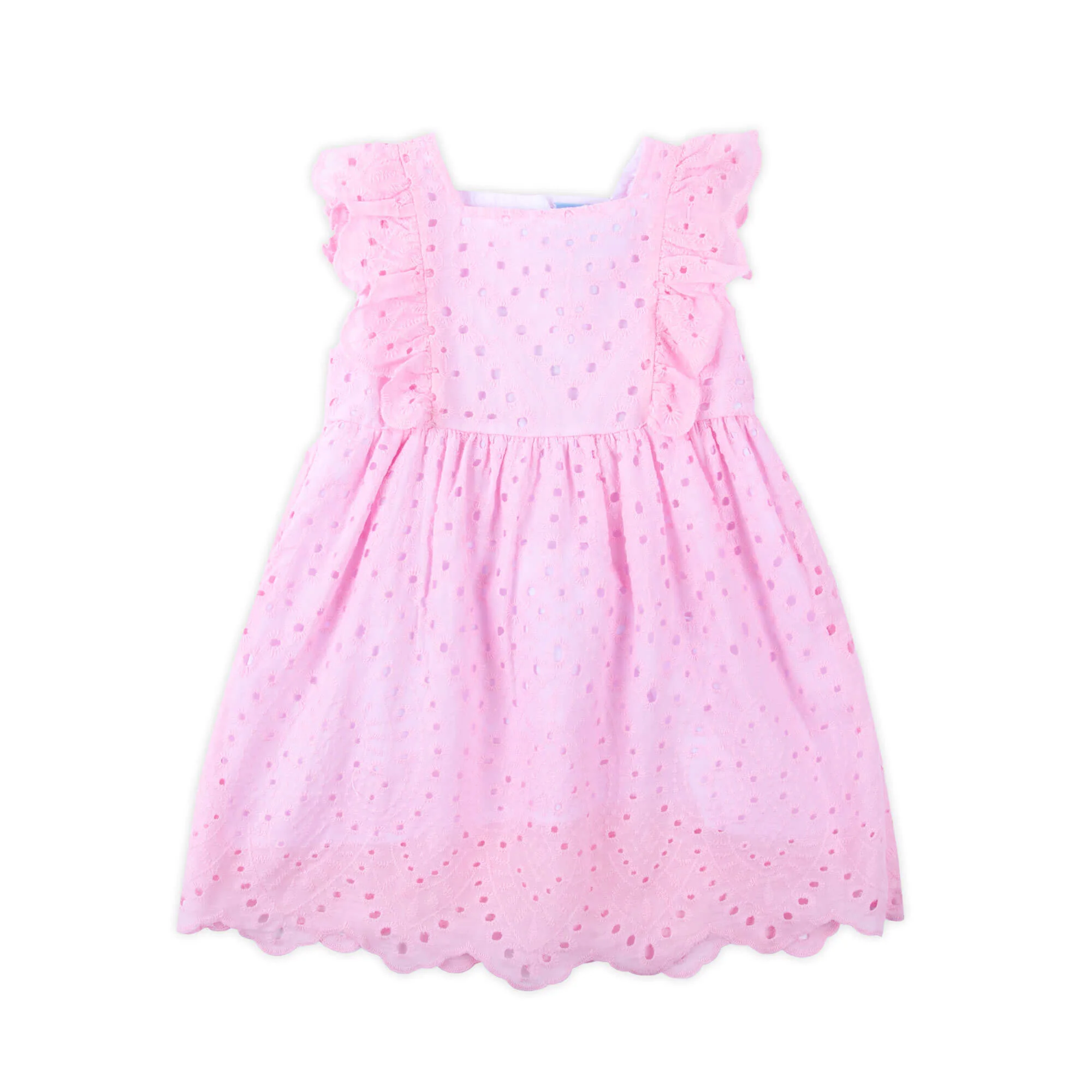 Pink Eyelet Dress - Image 2