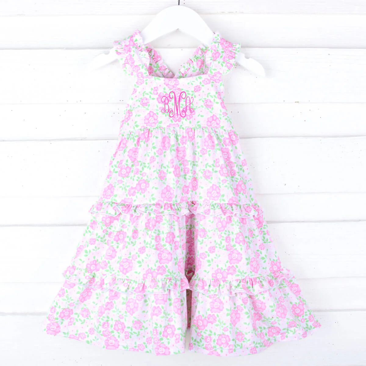 Pink Floral Callie Tiered Dress - Image 3