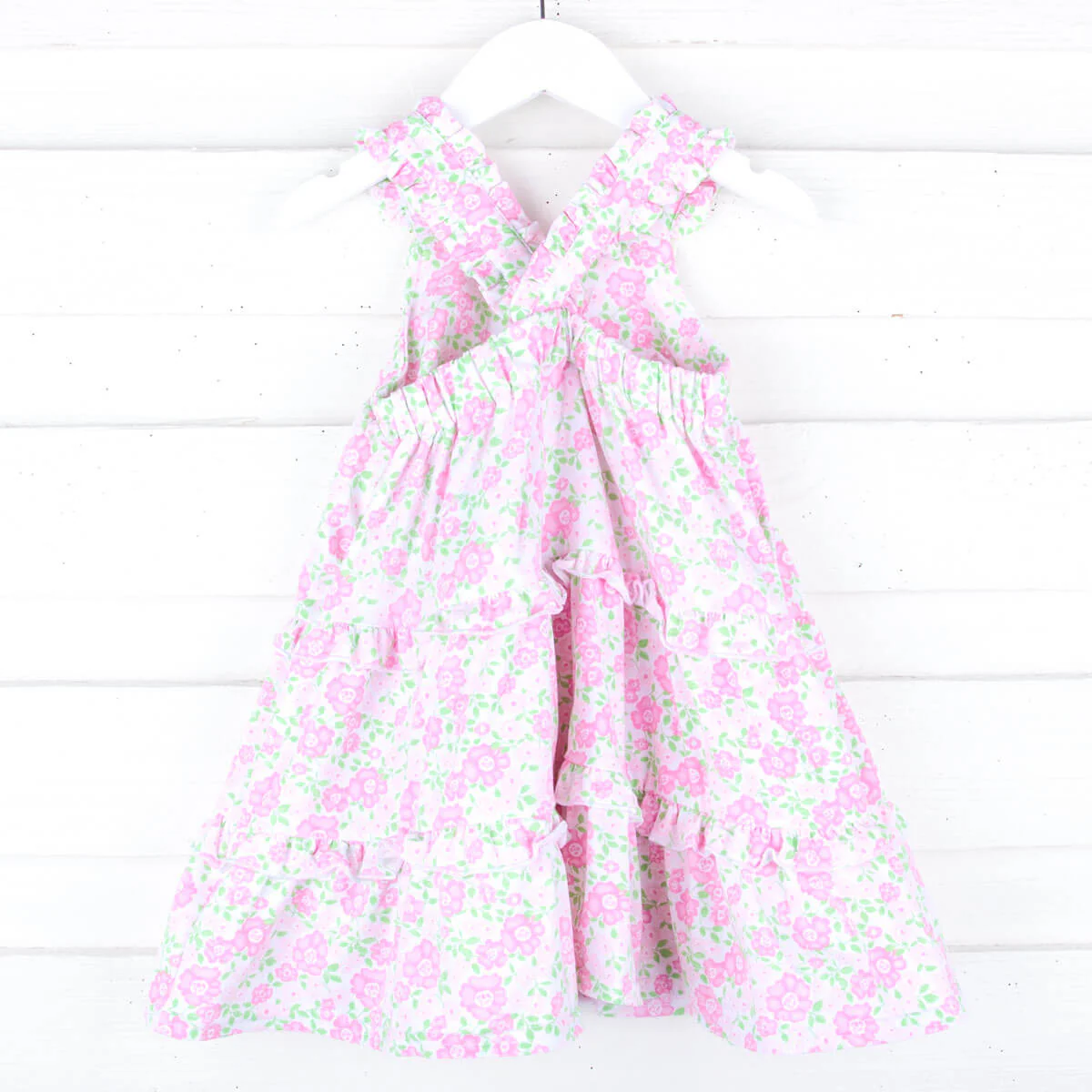 Pink Floral Callie Tiered Dress - Image 8