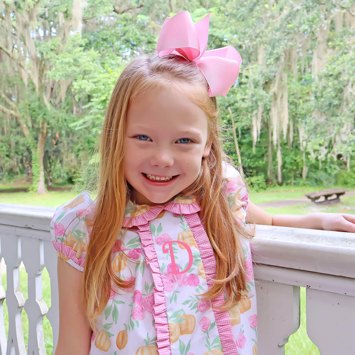 Pink Floral Pumpkin Camila Dress - Image 3