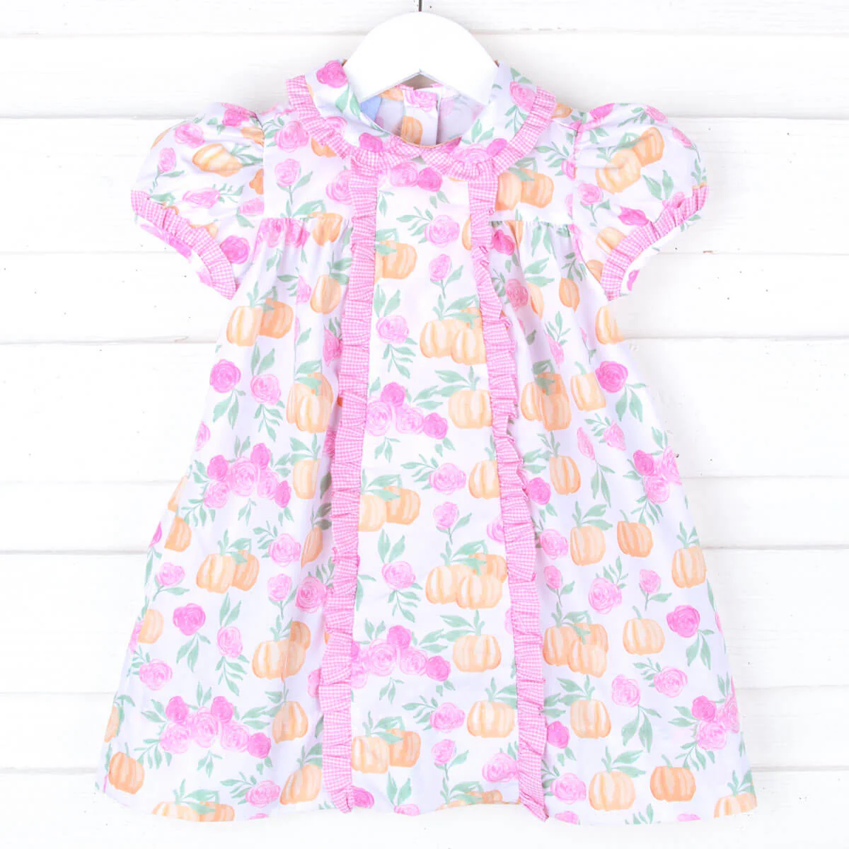 Pink Floral Pumpkin Camila Dress - Image 5