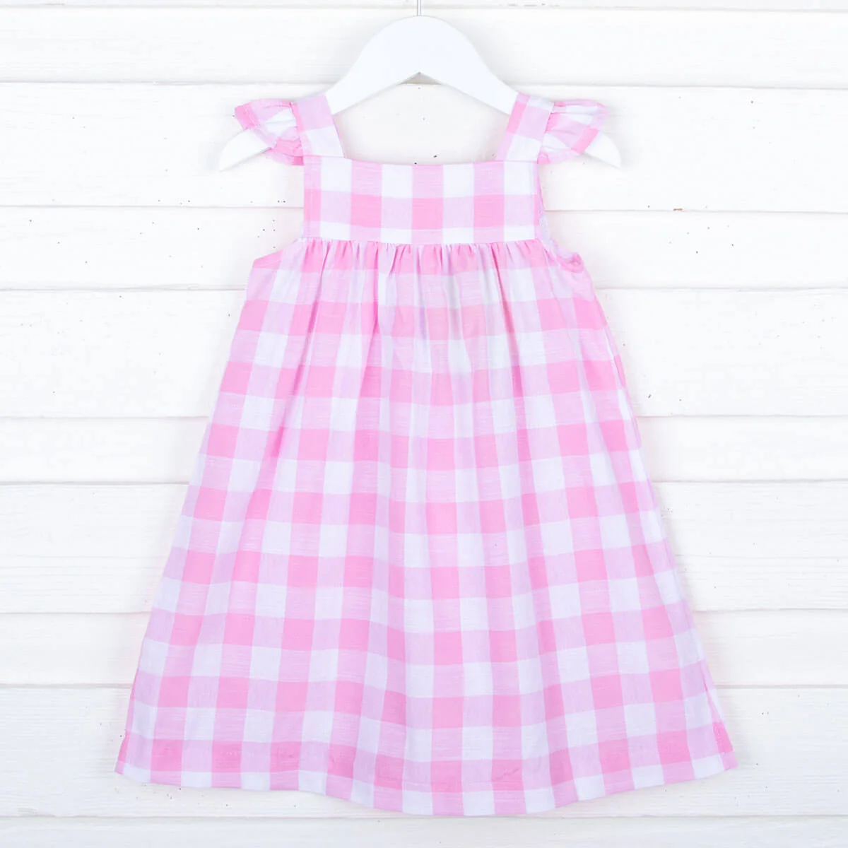 Pink Check Amy Dress - Image 3
