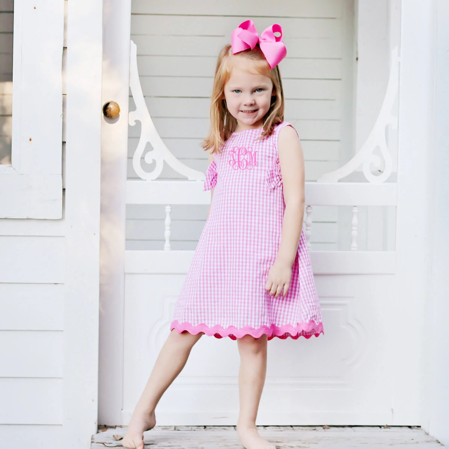 Pink Gingham Eleanor Dress - Image 8