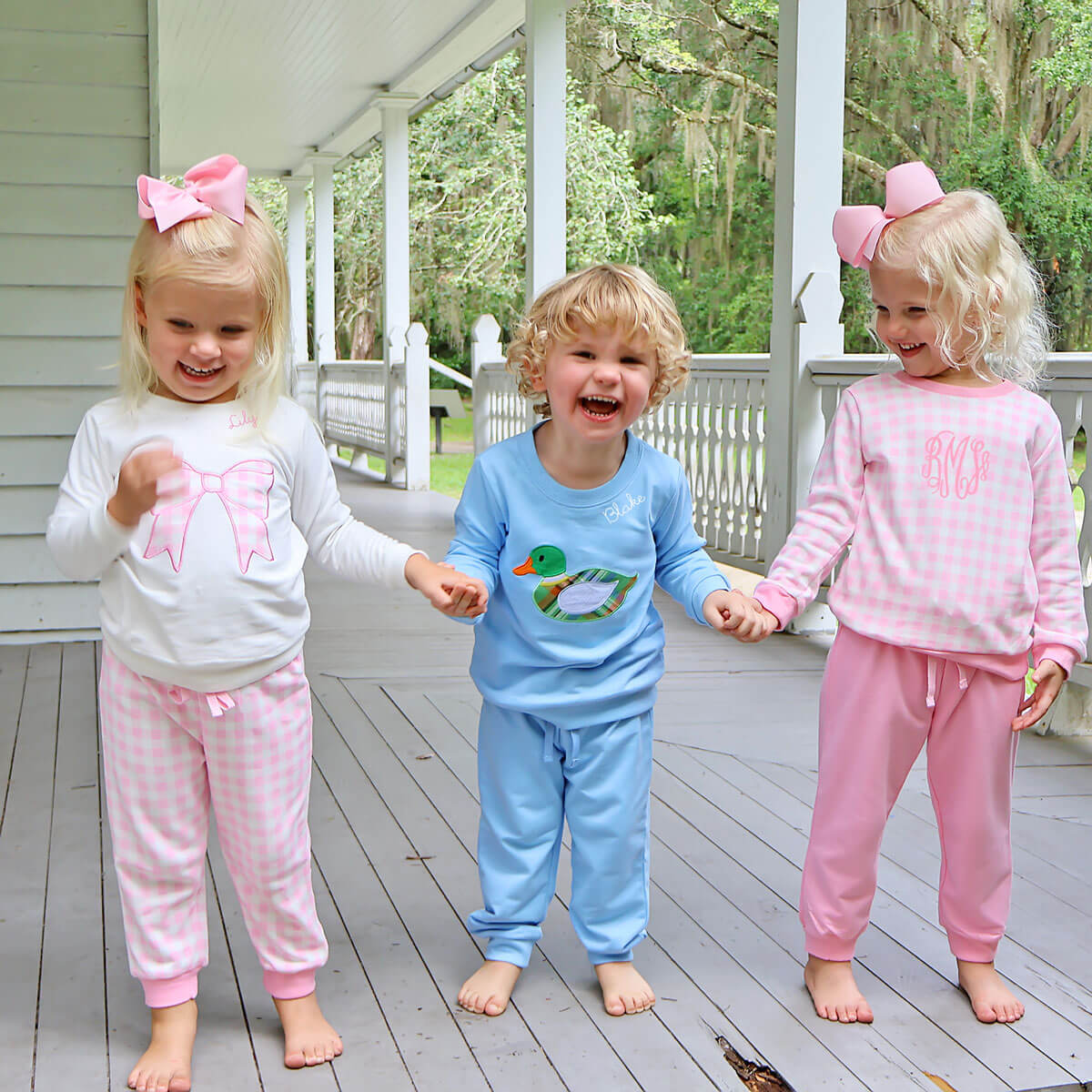 Pink Gingham Jogger Set - Image 7