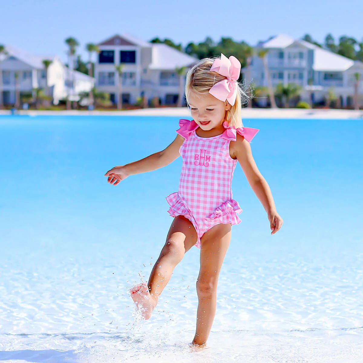 Capri One Piece Swimsuit Pink - Image 5
