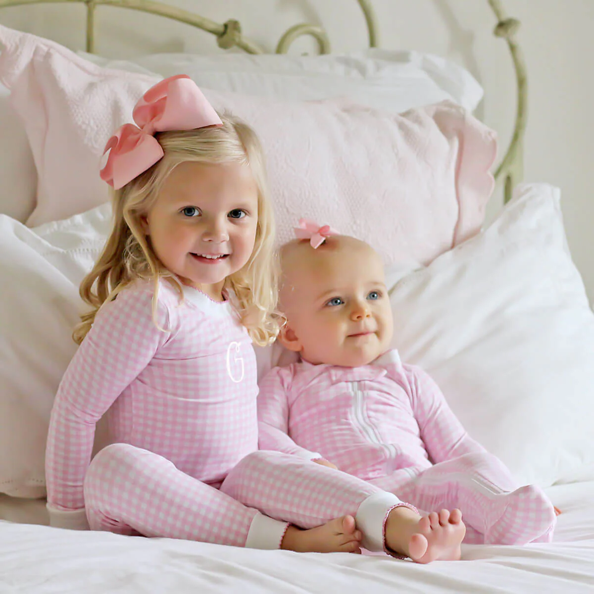 Pink Gingham Pajamas - Image 5