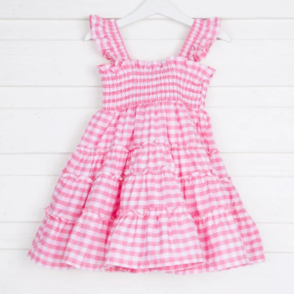Pink Gingham Willow Dress - Image 2