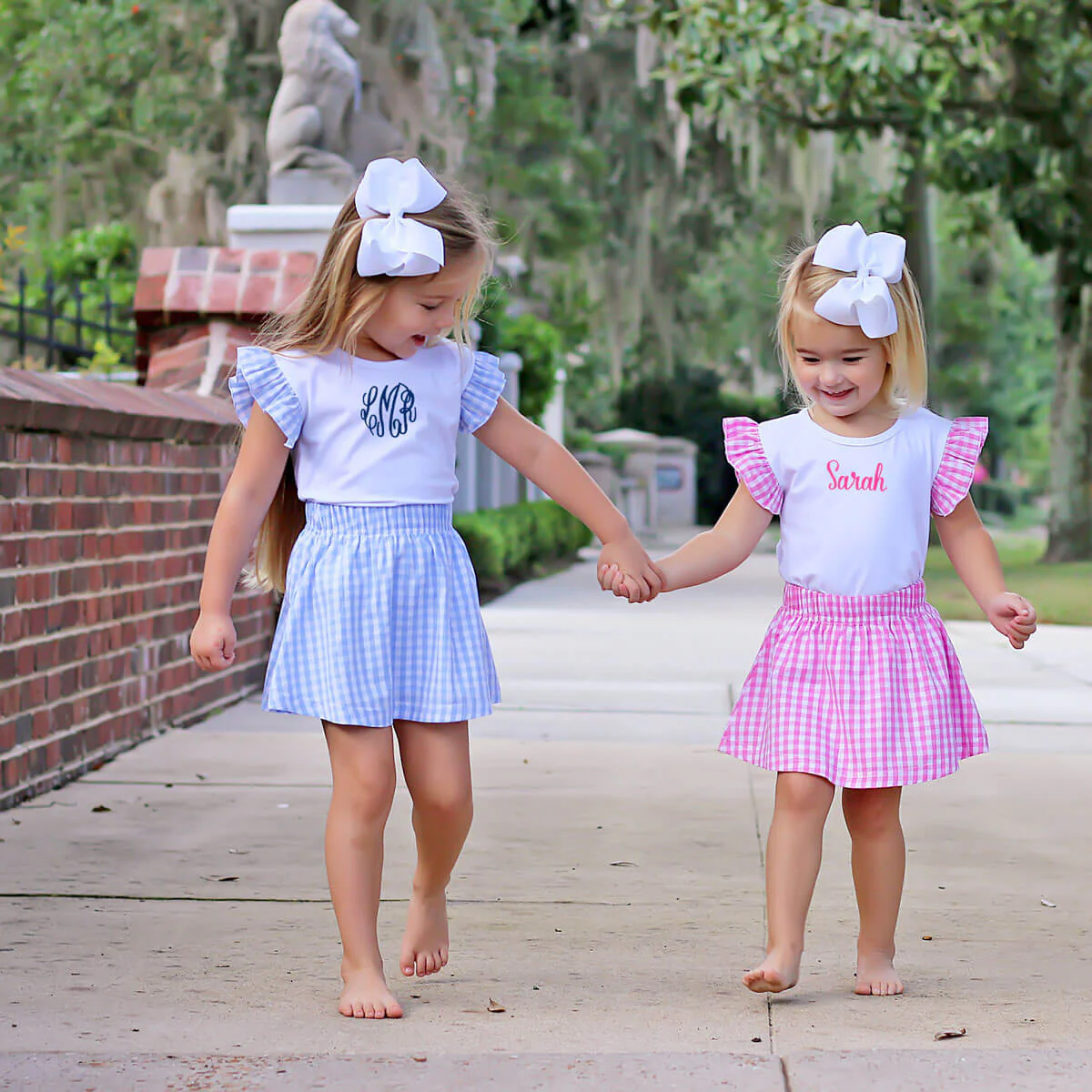 Pink Gingham Skirt Set - Image 10