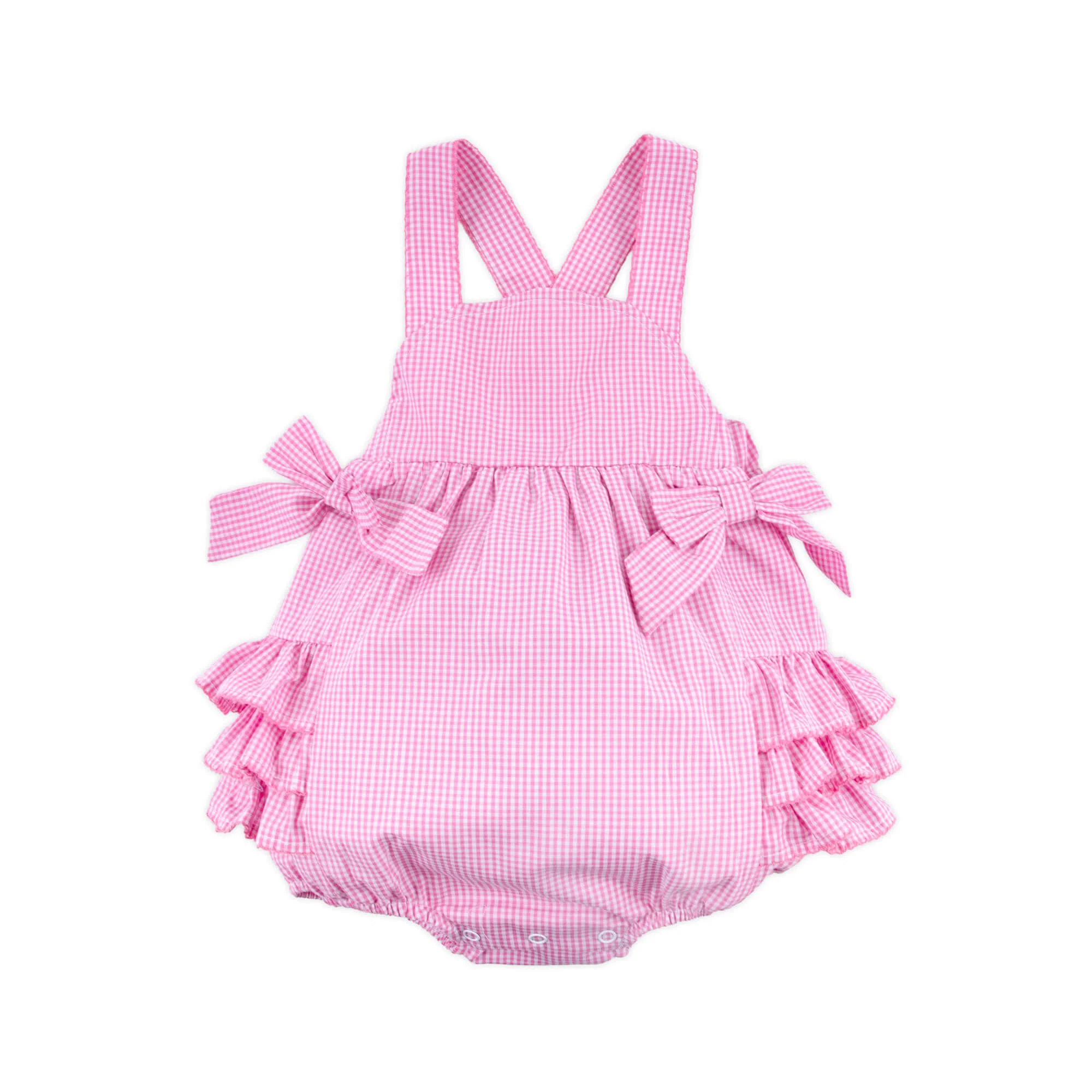 Pink Gingham Skyler Bubble - Image 3
