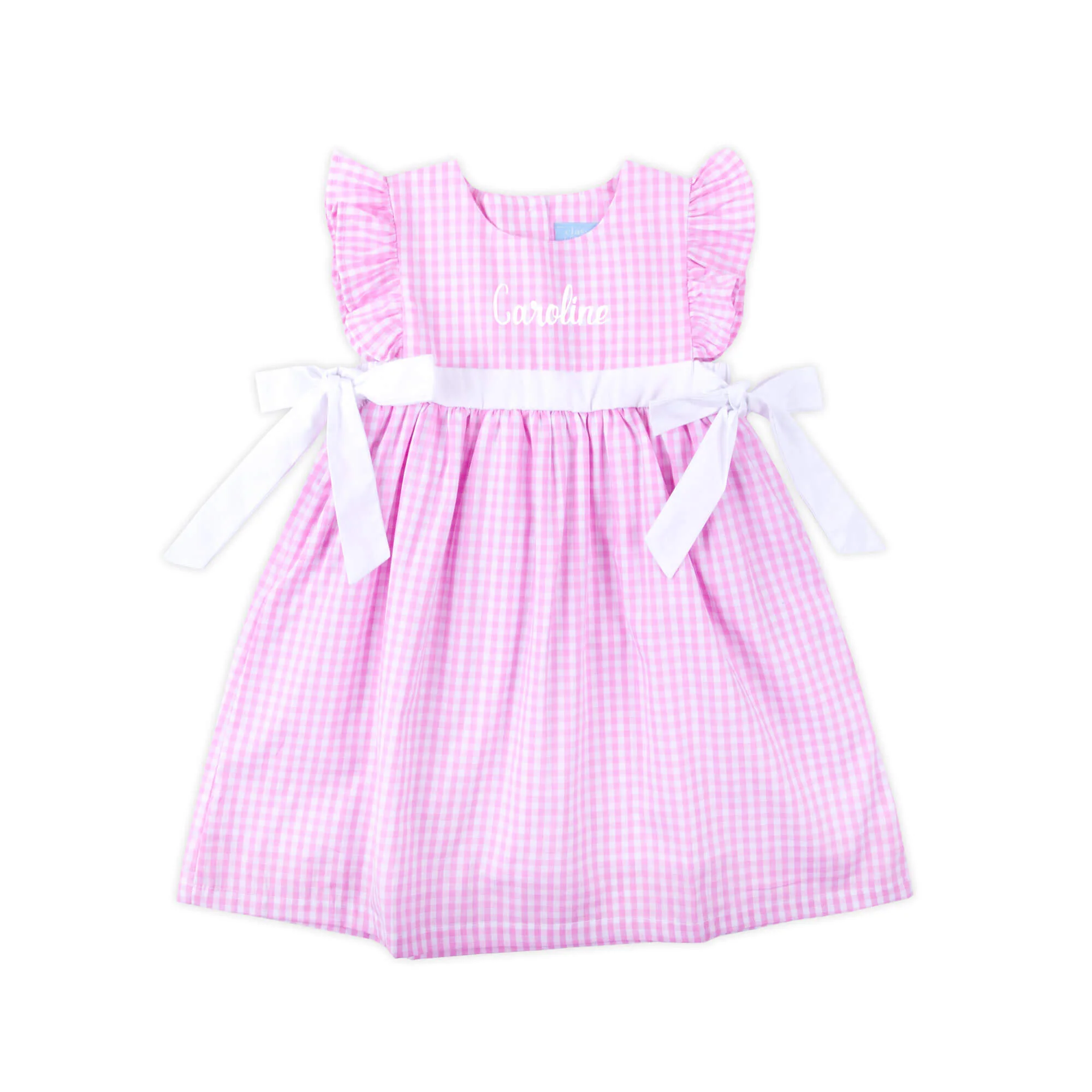 Pink Gingham & White Avery Dress - Image 2