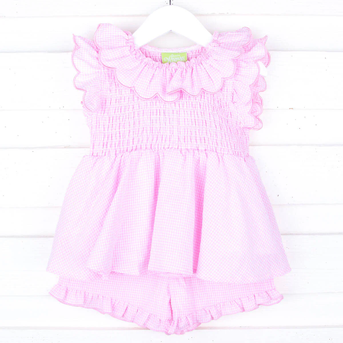 Pink Gingham Zoe Short Set - Image 2