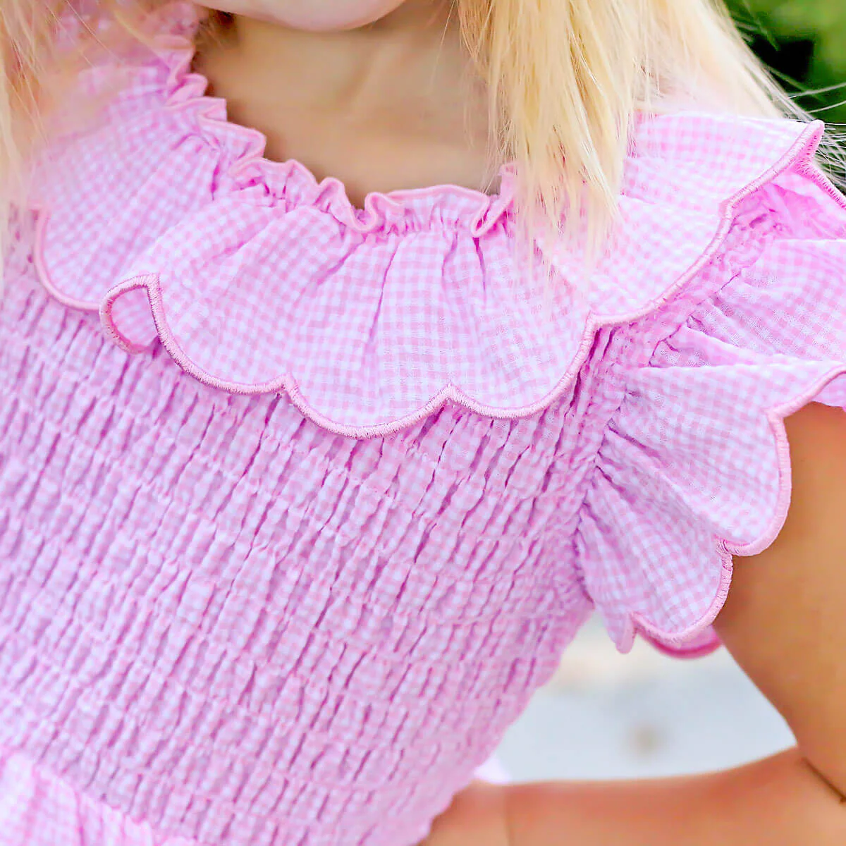 Pink Gingham Zoe Skirt Bubble - Image 3